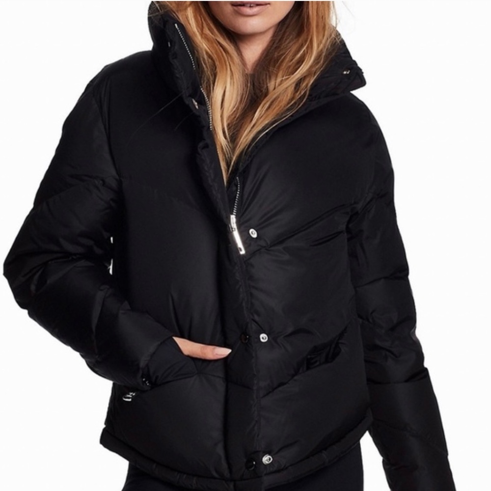 SAM. Athlete Matte Black Puffer Jacket Coat Size Extra Small